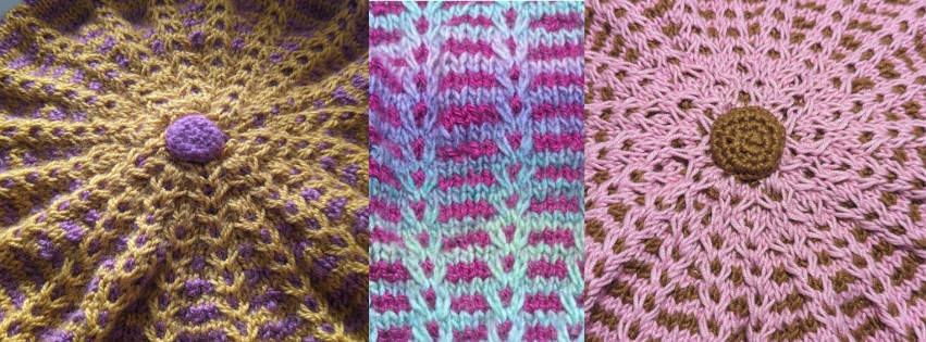 3 Mosaic Knit Samples